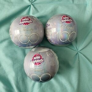 Disney 100 Zuru Mini Brands Platinum Mystery Surprise Sealed Lot Of 3
